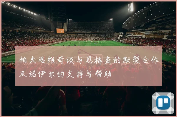 帕夫洛维奇谈与恩梅查的默契合作及诺伊尔的支持与帮助